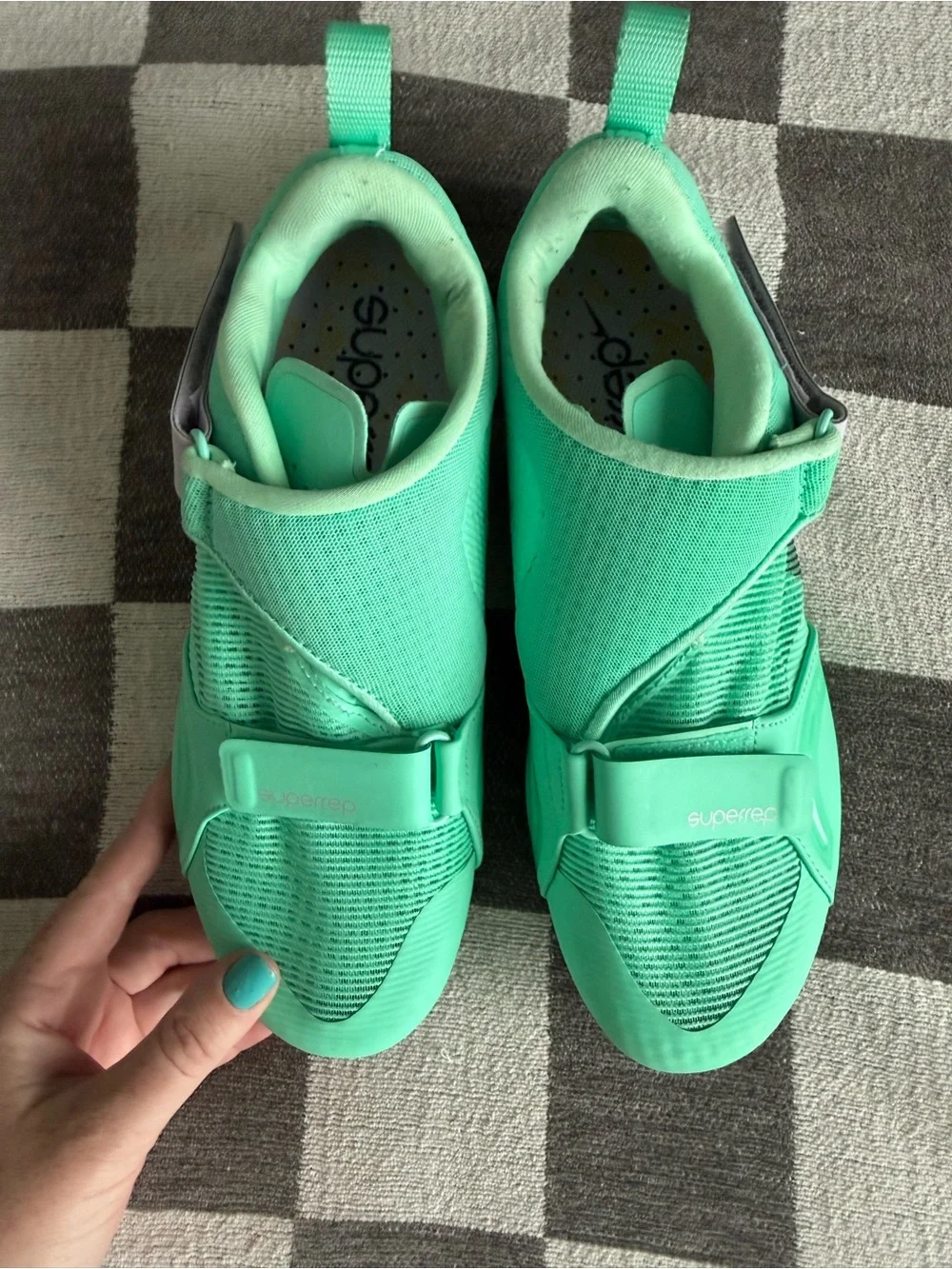 Nike super RepMint Green Slip-On cycle shoes